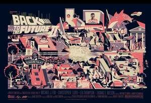 Back to the Future Part II Mondo Movie Poster by Adam Simpson